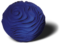 Janine Burrows - Ceramic Sculptor - Blue Sphere